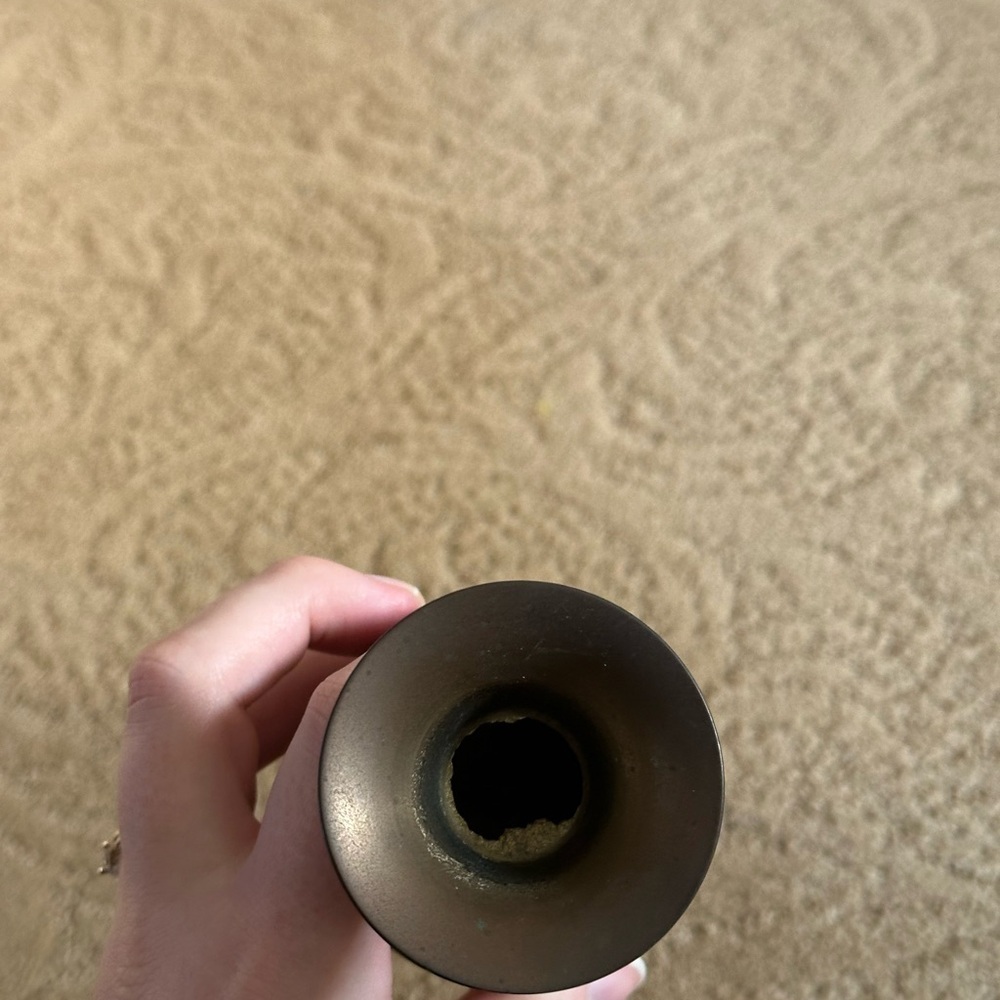 Vintage Brass Bud Vase - Picture 6 of 6